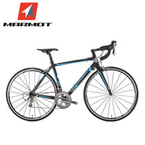土拨鼠MARMOT公路自行车赛车自行车男女式单车成人铝合金公路车(黑蓝灰 标准版)