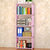 索尔诺 时尚五层书架 自由组装实用单个书柜 多用途层架sj05(粉色 sj05)