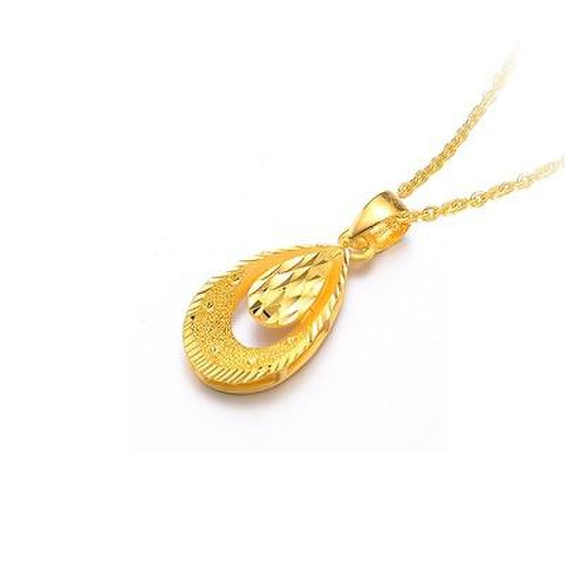 百泰金 灵动足金黄金吊坠(3.17g)