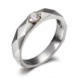美尔雅精品 15分18K金钻石戒指情侣对戒之男戒结婚戒指订婚戒指