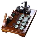 汇邦茶具HB-6603格木组合茶盘配汝窑企鹅杯会说话的电磁炉1600W
