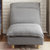 简约休闲沙发实木休闲椅 高靠背可调节懒人沙发 布艺可拆洗沙发A49(灰色（不含脚踏）)