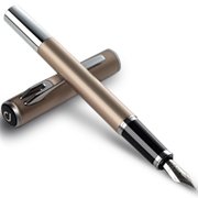 得力S675EF钢笔EF尖米修斯系列 古典设计 金属质感 银夹钢笔 墨水笔 EF尖明尖 签字笔 高雅时尚 3色可选(香槟色)