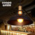灿邦 餐厅吊灯(美式 复古工业风 咖啡厅吊灯，酒吧吊灯czh018）(黑色灯罩 带爱迪生灯泡)