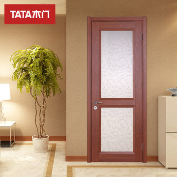 tata木门 简约时尚玻璃镶嵌卫生间门厨房门 厕所门定制房门@022(流