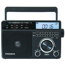 熊猫(PANDA) T-19 全波段收音机 操作方便 定时关机 优质喇叭 黑色