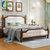 亚格林 美式 床 软皮靠背1.8米双人婚床卧室皮床高箱储物家具(床)