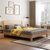 A家家具 北欧储物实木床双人床1.5米1.8高箱床现代简约日式框架床板式婚床卧室成套家具(1.8米 床)