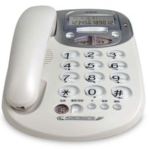 步步高（BBK）HCD007(6033)TSD来电显示有绳电话机（雅白色）（防盗号功能、屏幕亮度调节））