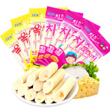 ZEK韩国进口儿童鳕鱼肠105g*6袋（芝士味玉米味各3袋） 富含蛋白质 口感细腻