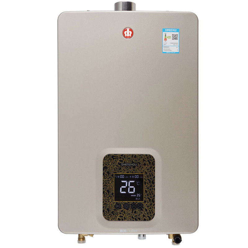 神州 jsq25-13sv3 13l 强排式 燃气热水器 智能恒温 铂睿金