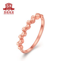 尊爵珠宝 时光点滴 18k金玫瑰色戒指/尾戒/女戒