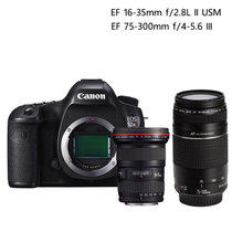 佳能（Canon）EOS 5DSR全画幅单反相机 5dsr 5DS R双镜头套装 含(16-35+75-300 延保)