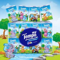 得宝(Tempo)儿童版迷你纸手帕4层7张*24 加厚小包纸巾 天然无香