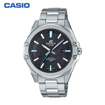 卡西欧（CASIO）手表 EDIFICE系列时尚轻薄款简约商务人工蓝宝石玻璃镜面男表 EFR-S107YD-1A(银色1 不锈钢)