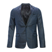 Gucci男士深蓝色涤纶丝绸西装 231879-Z7466-444048深蓝色 时尚百搭