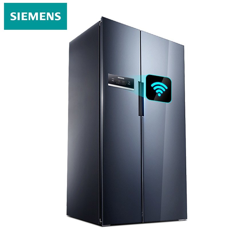 西门子冰箱对开门双开门大容量变频风冷无霜家用两门ka92nv95ti珍珠灰