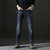 新款牛仔长裤青年男士韩版潮流帅气男裤休闲直筒裤PG6508(蓝色 40)