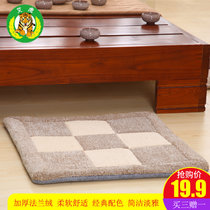 【买三赠一】艾虎家居地毯日式 榻榻米 地垫  跪垫(浅驼加白色格)