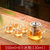 玻璃茶壶家用加厚耐高温茶具套装煮花茶壶神器耐热水壶过滤泡茶壶(550ml+4只迷雅(130ml ))