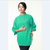 韩版秋季新款宽松显瘦女装毛衣纯色套头七分袖中长款美女装备(绿色 均码)