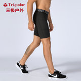 TP健身短裤带口袋 运动跑步训练 排汗速干弹力紧身短裤 TP8030(藏青色 S)