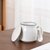 陶瓷杯子马克杯带盖勺创意情侣早餐杯男女水杯牛奶杯家用咖啡杯(点状白早餐杯+小瓷勺+盖子)