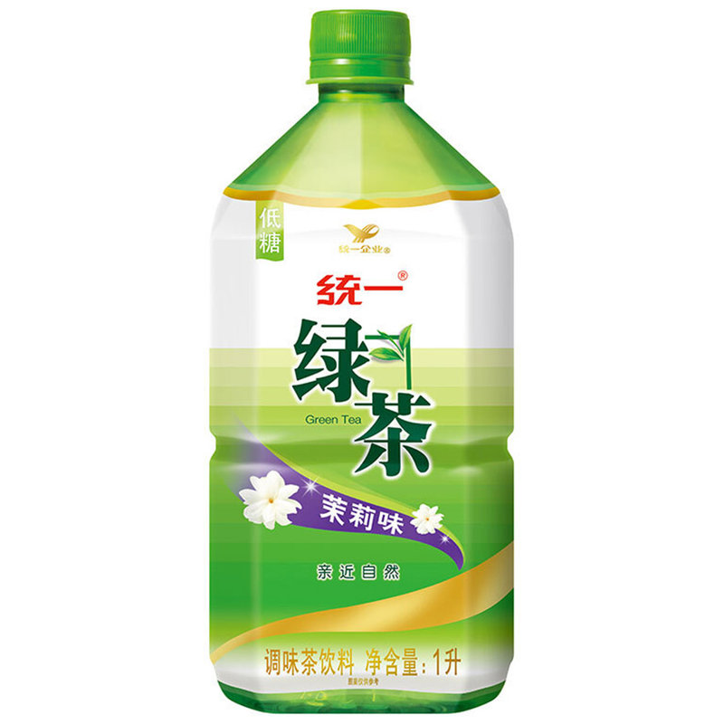 统一绿茶茉莉味茶饮料1l