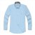 帛利（Baneberry）休闲撞色领条纹长袖衬衫1006929 蓝条 40
