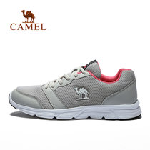 Camel/骆驼运动跑鞋 男女休闲透气运动鞋 轻便耐磨跑步鞋 A712357035/A71357603(冰冷灰 36)