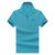 传奇保罗2021夏季新款珠地棉男士休闲短袖t恤男纯色商务Polo衫（M-3XL）ZNM818(天蓝色 L)