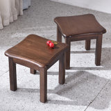 家逸实木凳子简约家用餐凳小凳子客厅换鞋凳小板凳时尚矮凳子(默认)