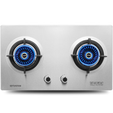 a1809燃气灶不锈钢嵌入式双炉台式嵌入式煤气灶不锈钢面板天然气12t