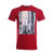 阿玛尼男式印花T恤 Armani Jeans/AJ系列 男士纯棉圆领短袖T恤90379(红色 L)