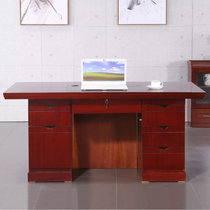 永岩钢木 1.6米实木贴皮办公桌电脑桌 YY-0002(桃木色 默认)