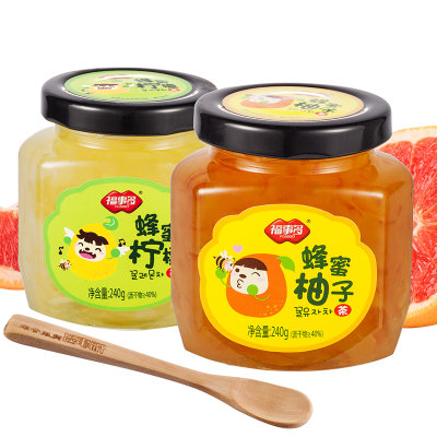 福事多 蜂蜜柚子柠檬茶240g/瓶冲饮冲泡饮品(柠檬茶240g)