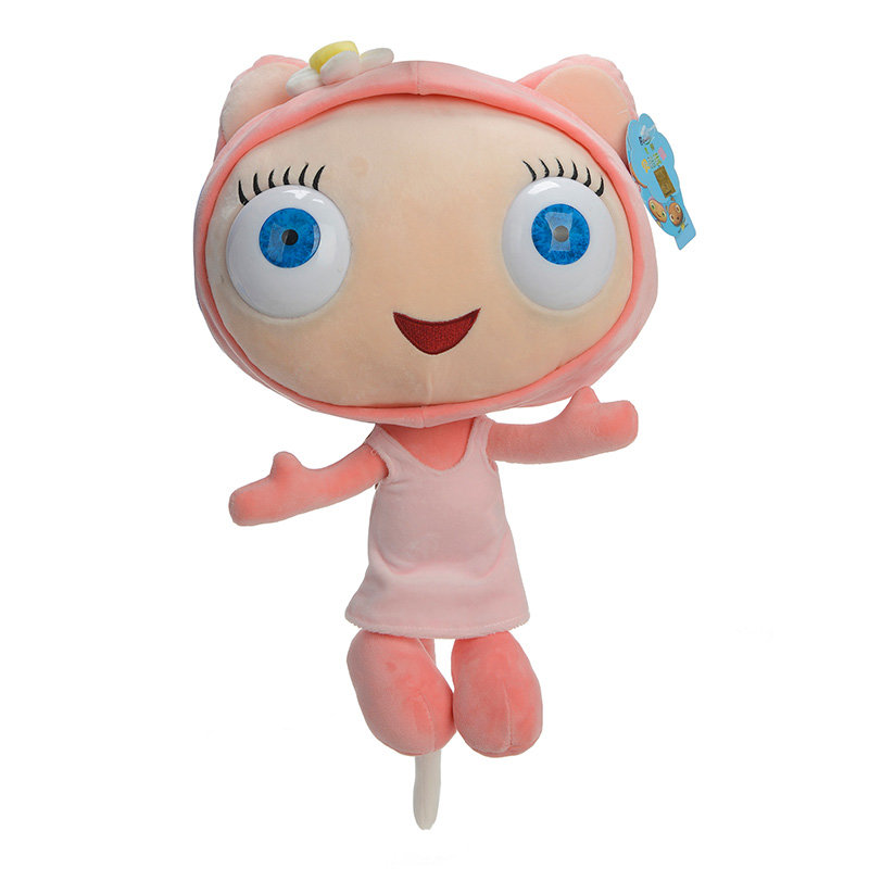 毛绒布艺正版bbc低幼教育动画布鲁精灵公仔卡通玩偶套装waybuloo粉色