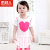 南极人儿童棉莱卡时尚打底内衣（亮色爱心） N513T80422(粉色 80cm)