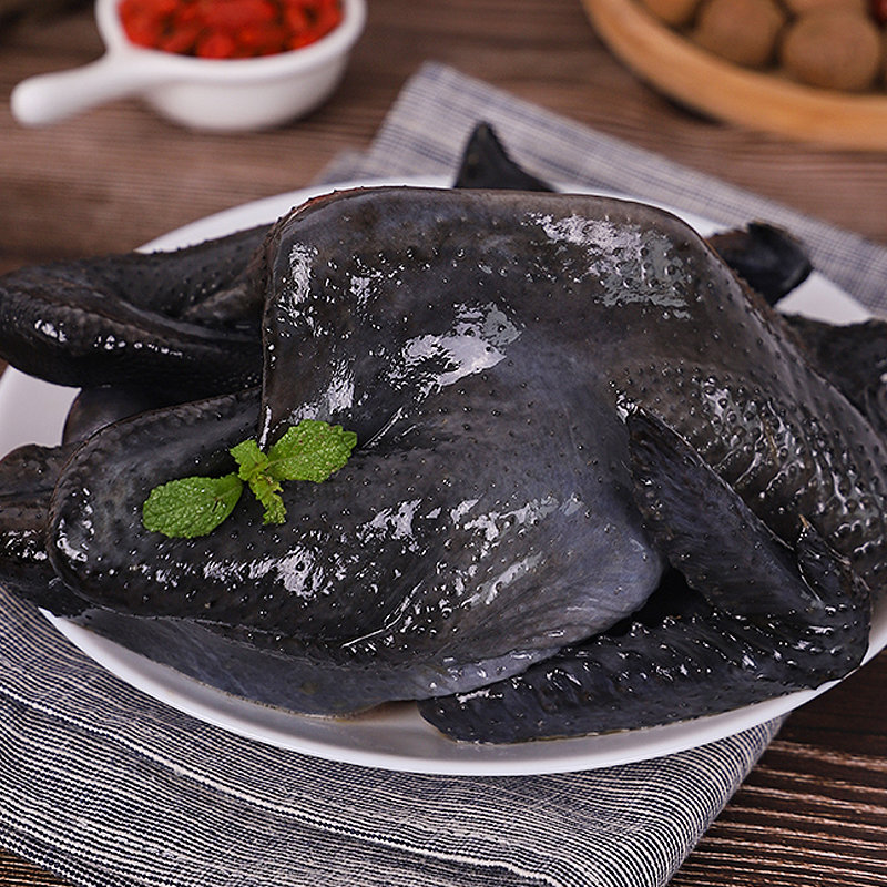 彦伯乌骨鸡乌鸡800g2煲汤用鸡溜达鸡农家鸡乌鸡800g只2只