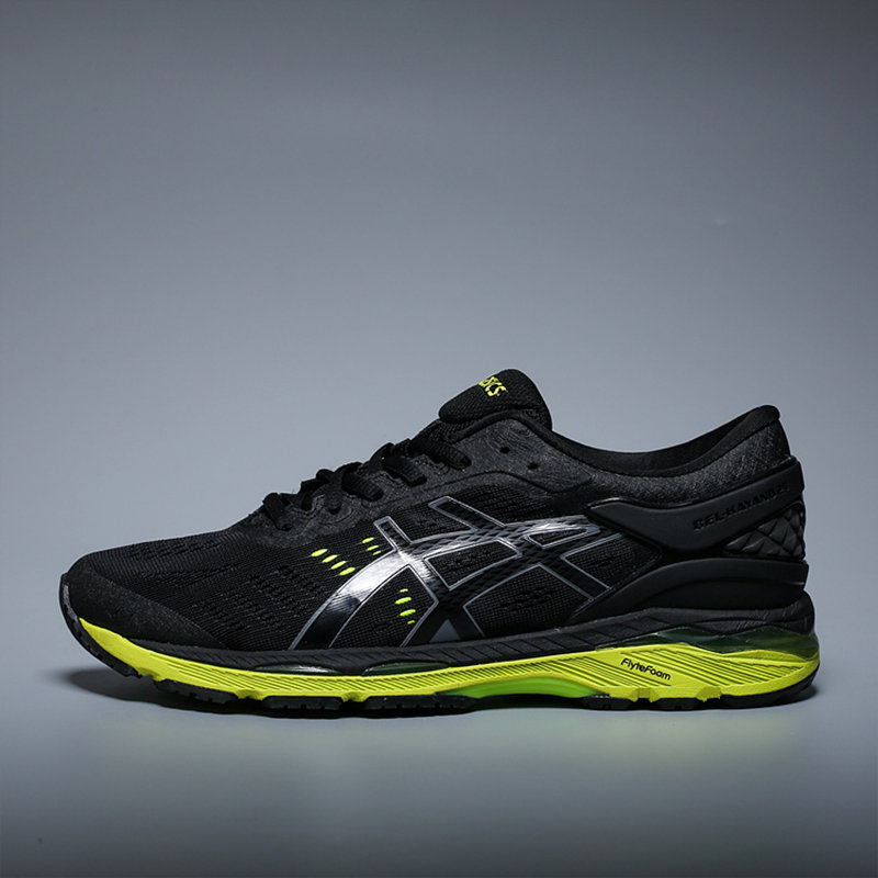跑步鞋asics亚瑟士gelkayano24稳定跑鞋跑步鞋运动鞋男t749n9085黑