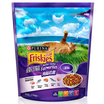 喜跃(Friskies)成猫猫粮1.3kg 鸡肉牛肉 三文鱼肉 海洋鱼味
