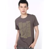 2013金雅绪新款时尚休闲男士短袖T恤T2015012(灰色 XXL)