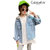CaldiceKris（中国CK）女童时尚休闲后背灰帽子收腰外套CK-TF3380