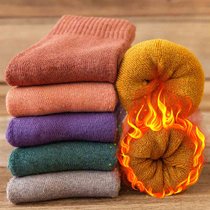 初愫7双装秋冬季袜子女中筒袜加厚保暖纯色日系毛圈袜子均码其他 加厚