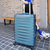 批发铝框拉杆箱万向轮旅行休闲时尚女韩版（3件/套）(蓝色 20寸)