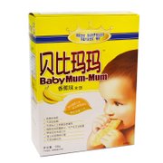 旺旺贝比玛玛婴儿米饼磨牙棒宝宝饼干儿童辅食 香蕉味*4盒促销装