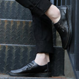 米斯康MR.KANG男士商务休闲皮鞋男英伦韩版休闲鞋牛皮皮鞋鞋子2105-6(黑色)