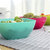 有乐B582果盘 方形食品级塑料沙拉碗 瓜子水果盘小零食糖果盘lq1023(绿色)