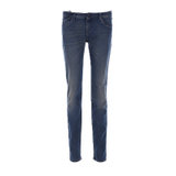 阿玛尼Armani Jeans女装牛仔裤 AJ系列女士修身牛仔长裤小脚裤90690(蓝色 29)