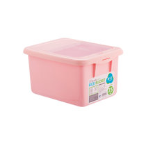 茶花家用塑料掀盖米桶(粉色 15斤装)